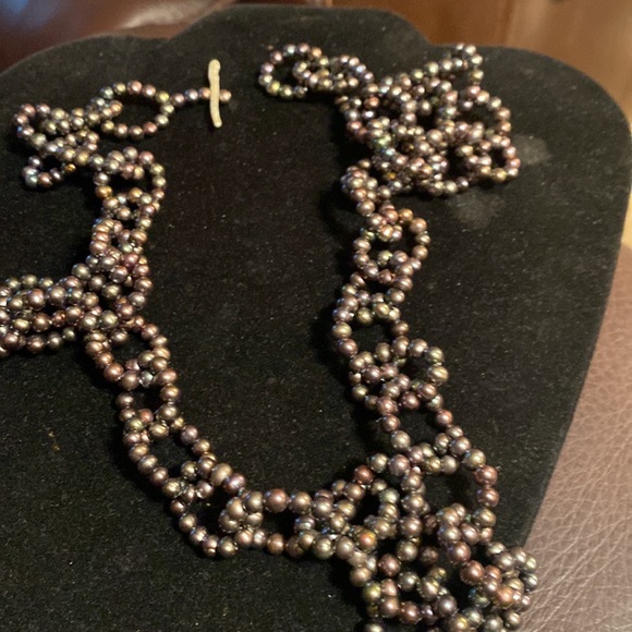 Vintage Purpleish/Gray, Glass Beaded Necklace, Gorgeous💜💚❤️🧡 - Picture 1 of 4